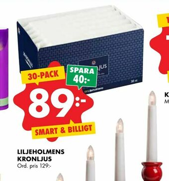 ÖoB Liljeholmens kronljus erbjuda