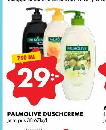 ÖoB Palmolive duschcreme erbjuda