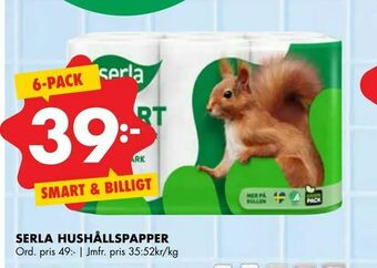 ÖoB Serla hushållspapper erbjuda