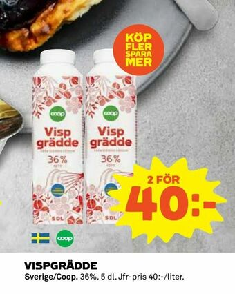 Coop Vispgrädde erbjuda