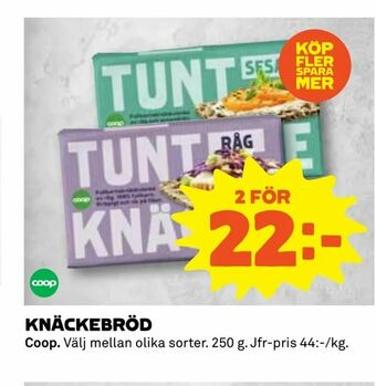 Coop Knäckebröd erbjuda