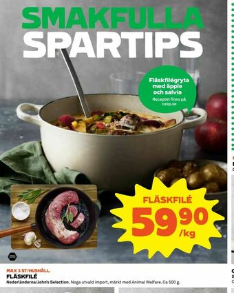 Coop Fläskfilé erbjuda