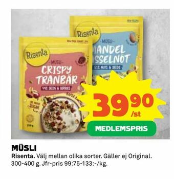 Coop Müsli erbjuda