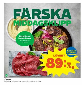 Coop Extra Lövbiff erbjuda