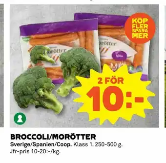 Broccoli/morötter