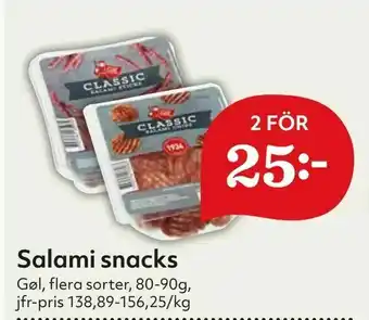 Hemköp Salami snacks erbjuda