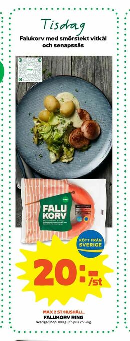 Stora Coop Falukorv ring erbjuda