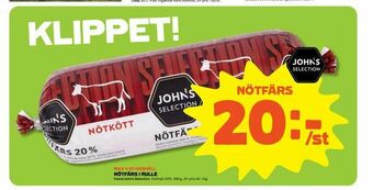 Stora Coop Nötfärs i rulle erbjuda