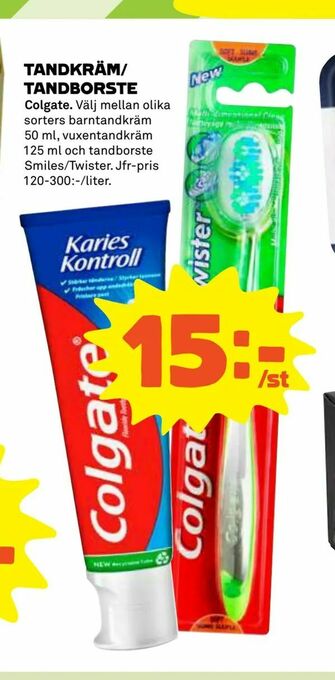 Coop Tandkräm/ tandborste erbjuda
