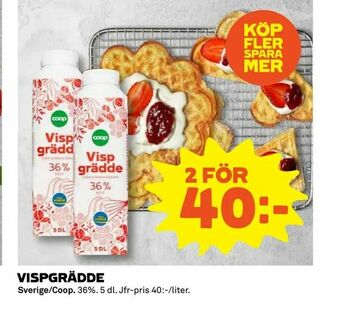 Coop Extra Vispgrädde erbjuda