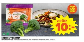 Coop Extra Broccoli/morötter erbjuda