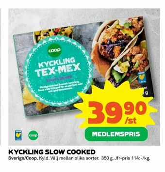 Coop Extra Kyckling slow cooked erbjuda