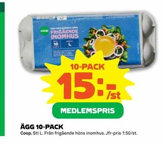 Stora Coop Ägg 10-pack erbjuda