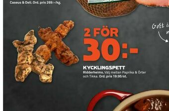 Stora Coop Kycklingspett erbjuda