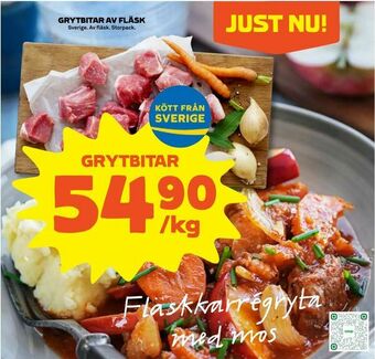 Stora Coop Grytbitar av fläsk erbjuda