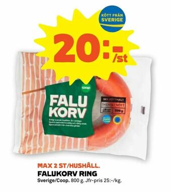 Stora Coop Falukorv ring erbjuda