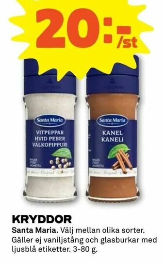 Stora Coop Kryddor erbjuda