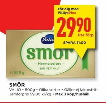 Willys Smör erbjuda