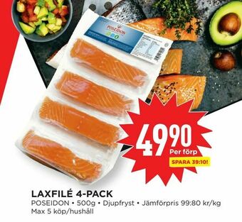 Willys Laxfilé 4-pack erbjuda