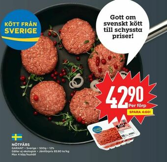 Willys Nötfärs erbjuda