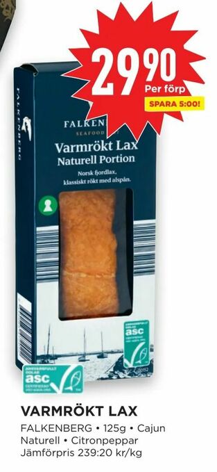 Willys Varmrökt lax erbjuda