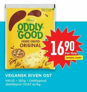 Willys Vegansk riven ost erbjuda