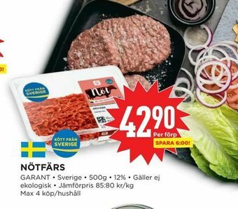 Willys Hemma Nötfärs erbjuda