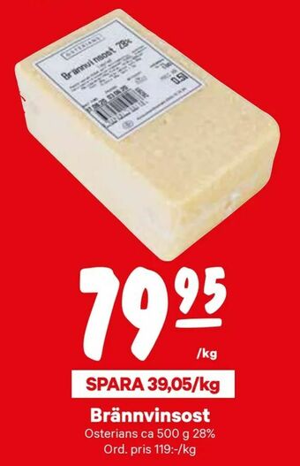 City Gross Brännvinsost erbjuda