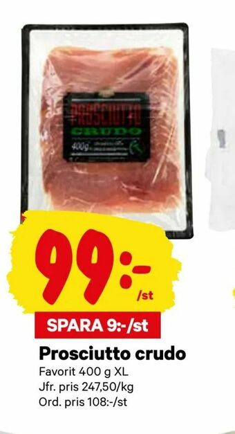 City Gross Prosciutto crudo erbjuda