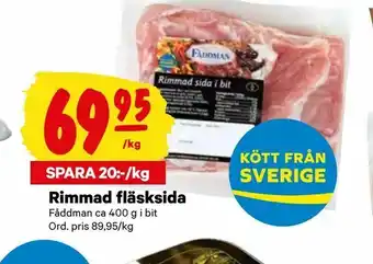 Rimmad fläsksida