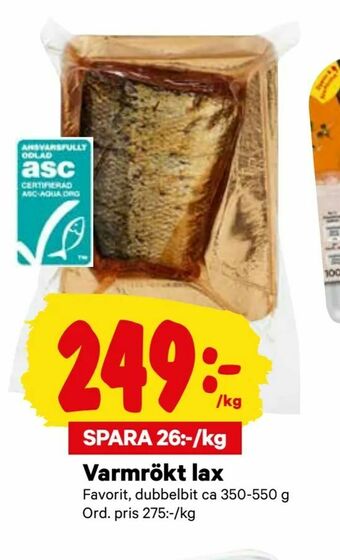 City Gross Varmrökt lax erbjuda