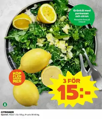 Coop Konsum Citroner erbjuda