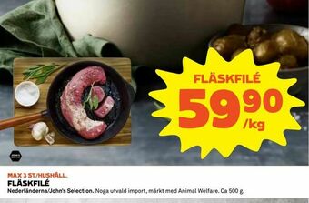 Coop Konsum Fläskfilé erbjuda