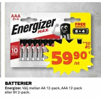 Coop Konsum Batterier erbjuda