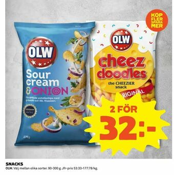 Coop Konsum Snacks erbjuda