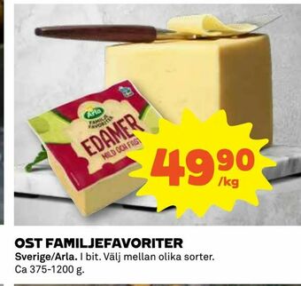 Coop Konsum Ost familjefavoriter erbjuda