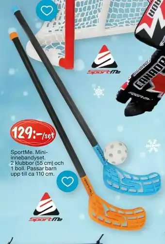 Leklust SportMe. Mini innebandyset erbjuda