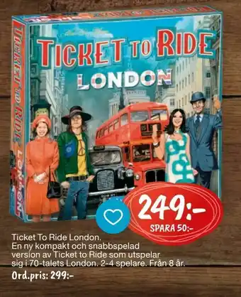 Leklust Ticket To Ride London erbjuda