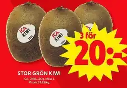 ICA Maxi Stor grön kiwi erbjuda