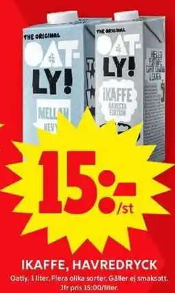ICA Maxi Ikaffe, havredryck erbjuda