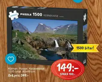 Leklust Kärnan. Pussel. Kebnekaise erbjuda