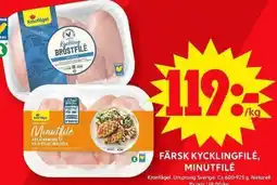 ICA Maxi Färsk kycklingfilé, Minutfilé erbjuda