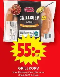 ICA Maxi Grillkorv erbjuda