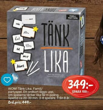 Leklust WOW! Tänk Lika erbjuda