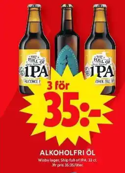 ICA Maxi Alkoholfri öl erbjuda