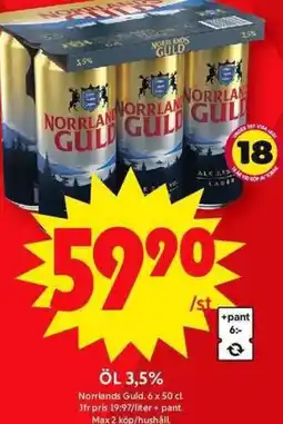 ICA Maxi Öl 3,5 % erbjuda