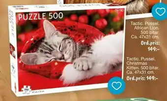 Leklust Tactic. Pussel. Christmas Kitten erbjuda