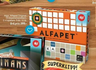 Alga. Alfapet Original.