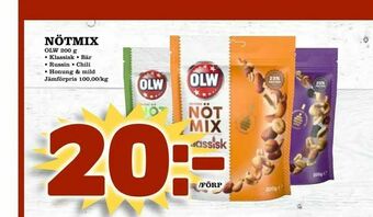 Matdax Nötmix erbjuda