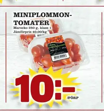 Matdax Miniplommon- tomater erbjuda